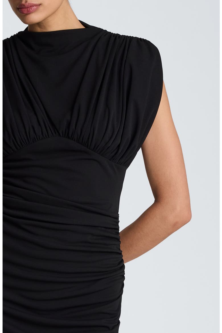 Power Shoulder Minidress, Alternate, color, BLACK