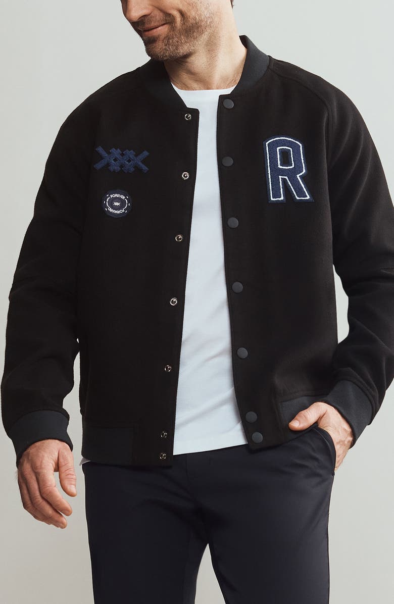 Rhone The Crew Jacket, Main, color, Black