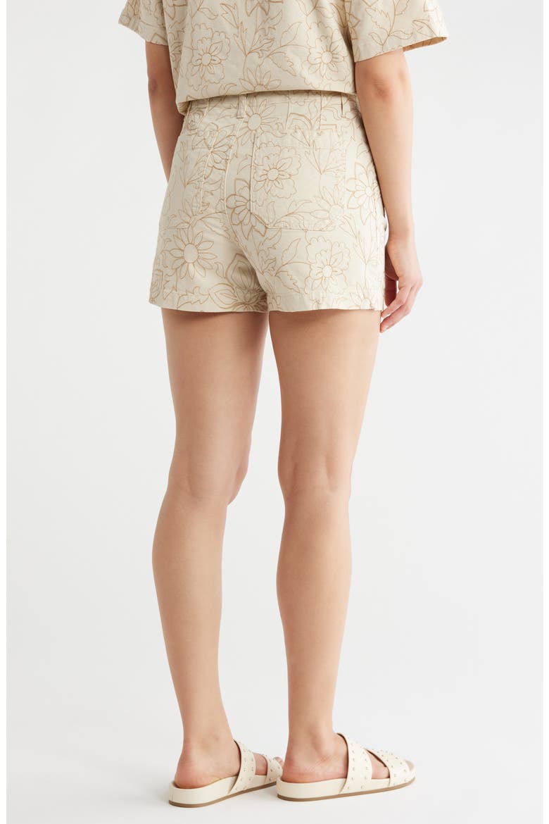 Supernova Embroidered Shorts, Alternate, color, NEW NATURAL WHITE