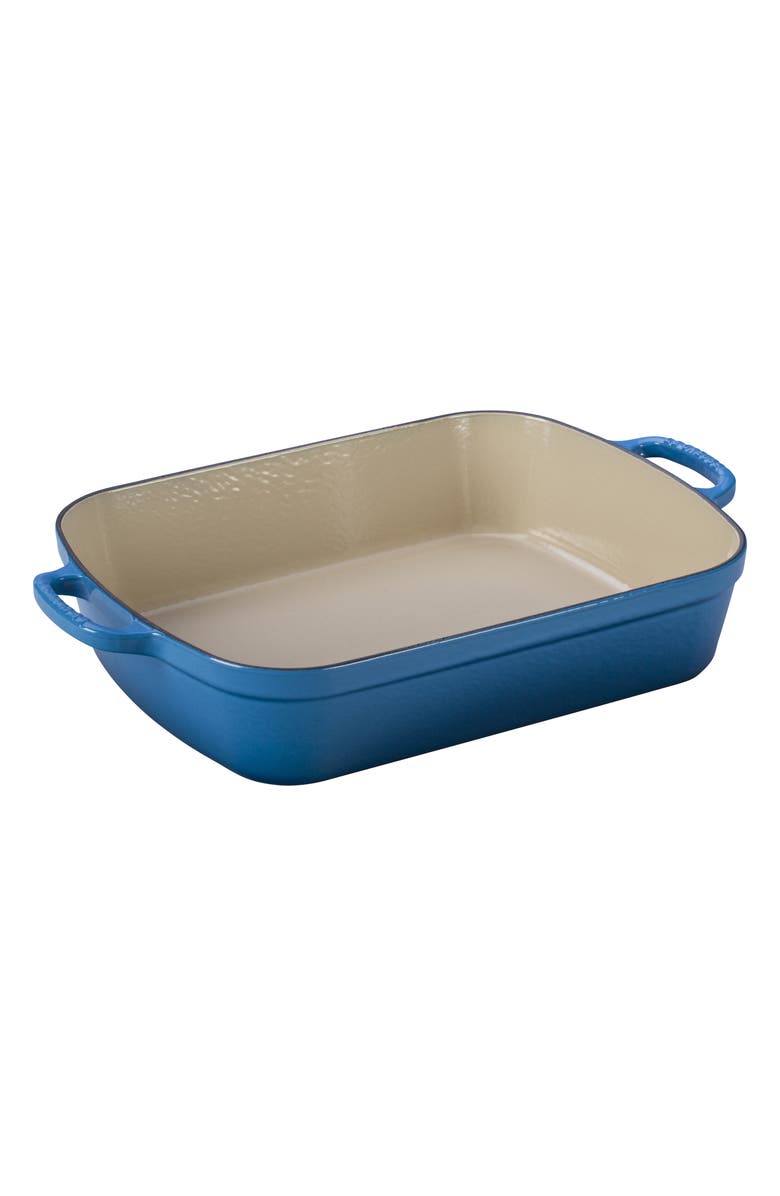 Le Creuset Signature 3 Quart Enameled Cast Iron Roaster, Main, color, Marseille