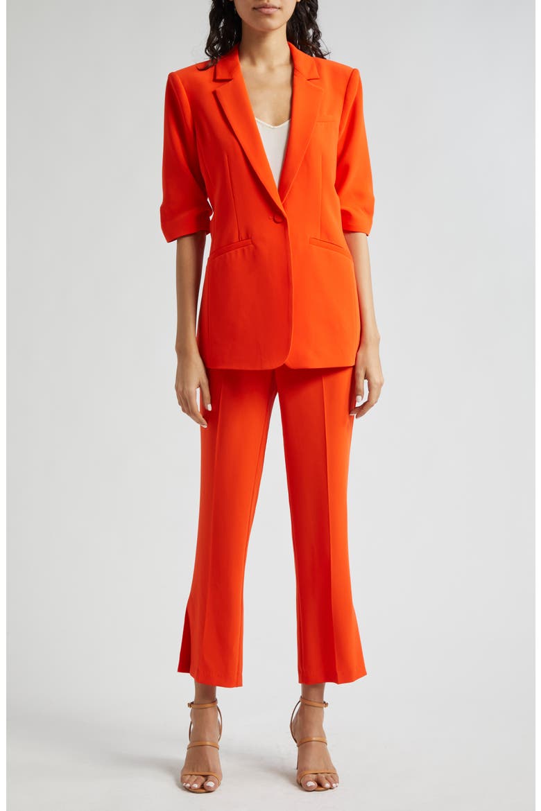 Kerry Crop Flare Pants, Alternate, color, DEEP TANGELO