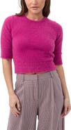 Trina Turk Maliah Fuzzy Elbow Sleeve Sweater