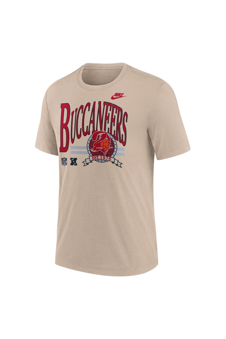 Men's Nike Sand Tampa Bay Buccaneers Rewind Tri-Blend T-Shirt, Alternate, color, Sand