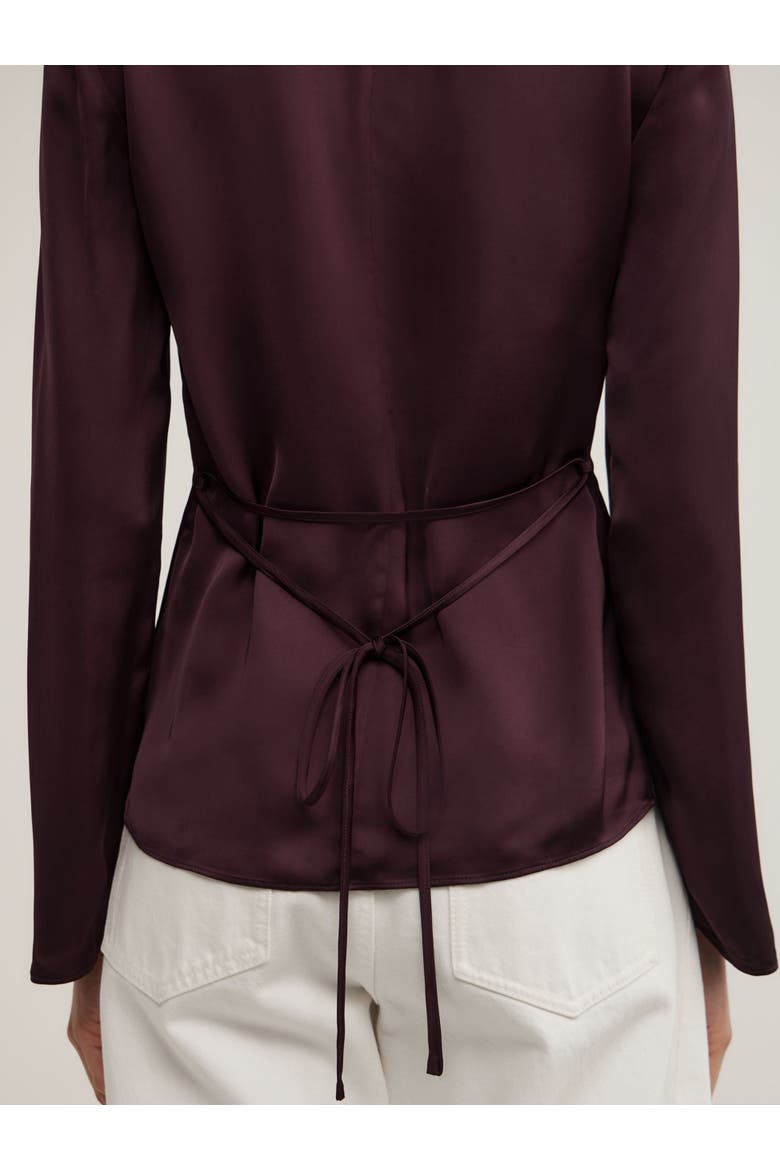 Button Through Top, Alternate, color, Plum