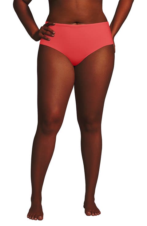 Plus Size Mid Rise Classic Bikini Bottoms