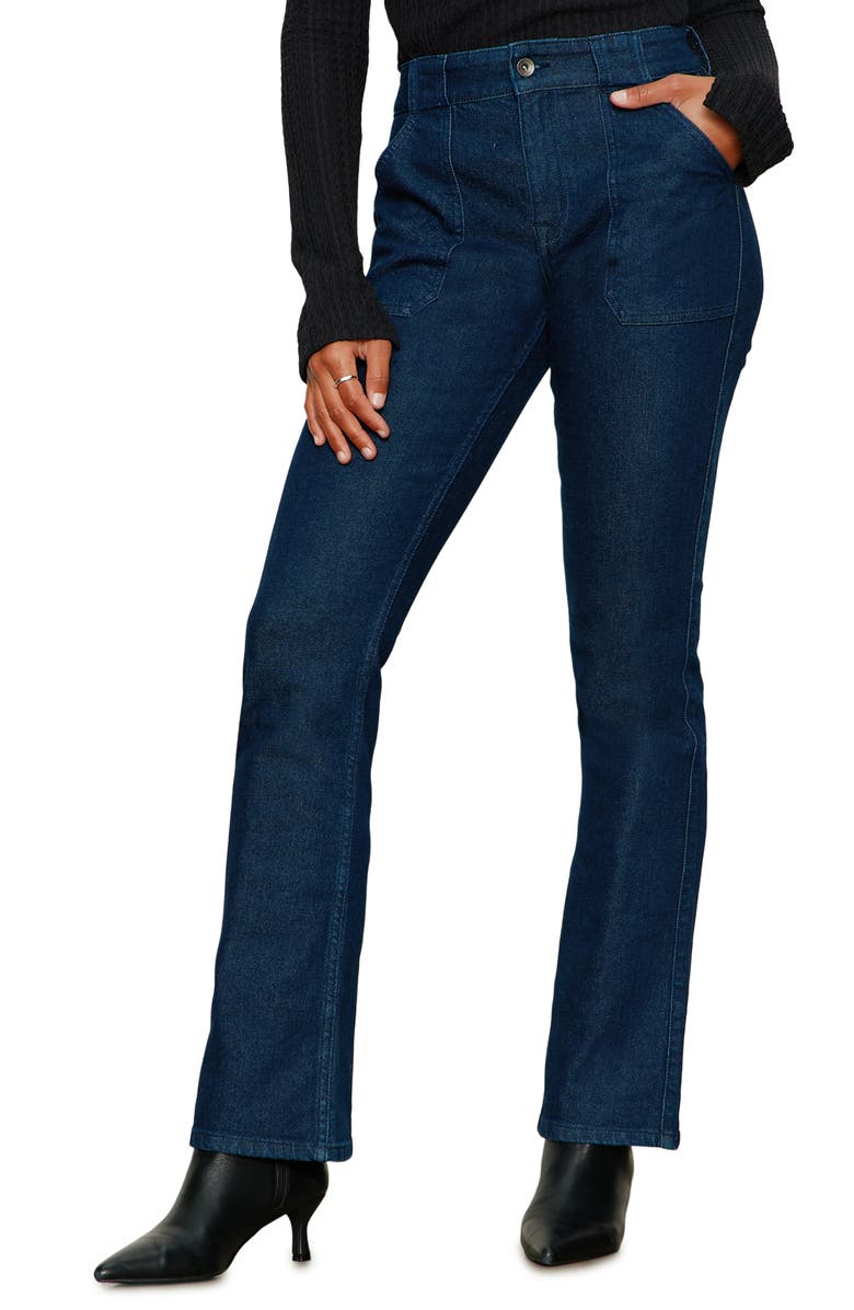 Sanctuary Hayden Utility Bootcut Jeans, Main, color, Plot Twist Blue