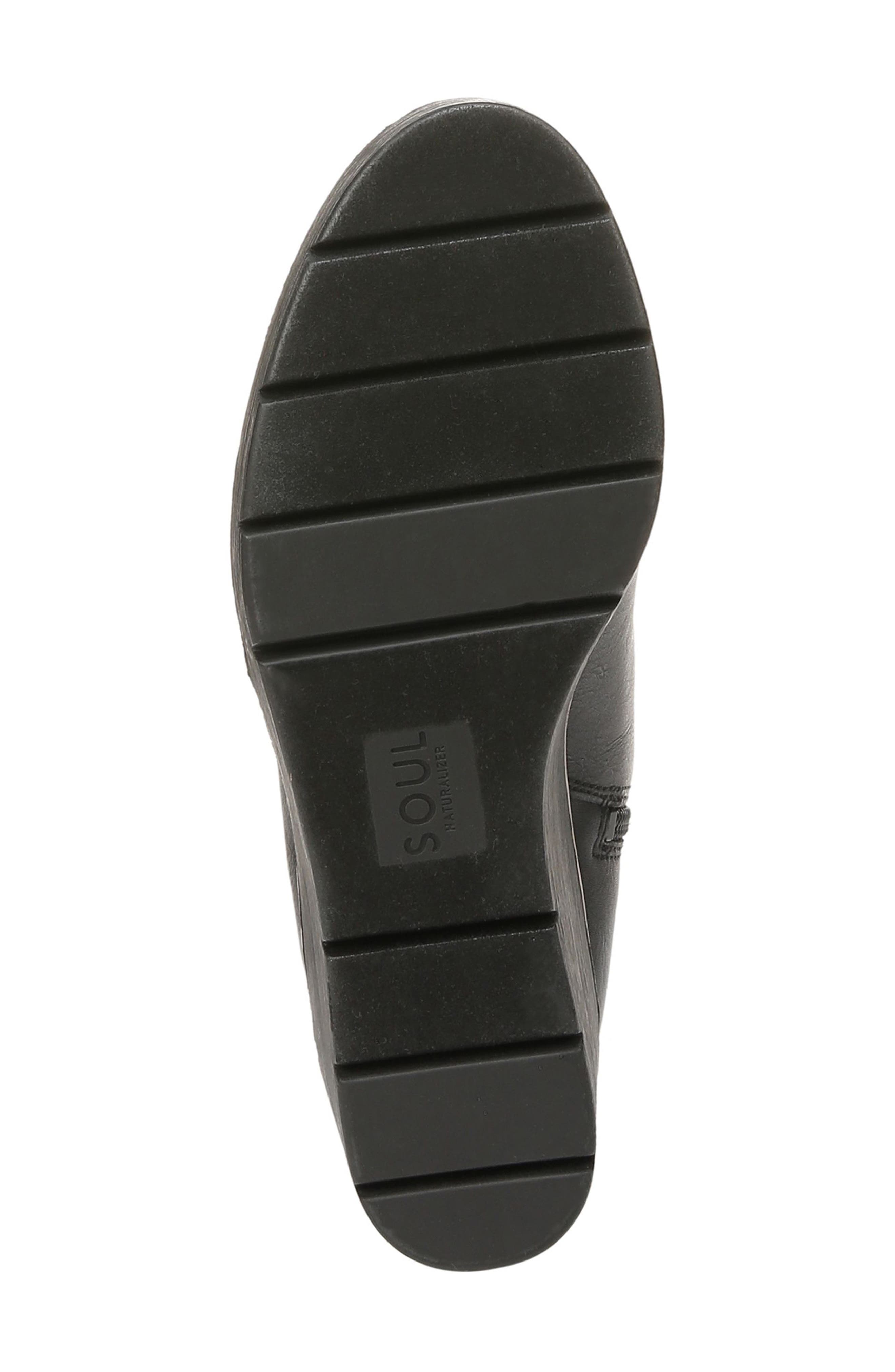 SOUL NATURALIZER Adrian Knee High Wedge Boot, Alternate, color, Black Synthetic