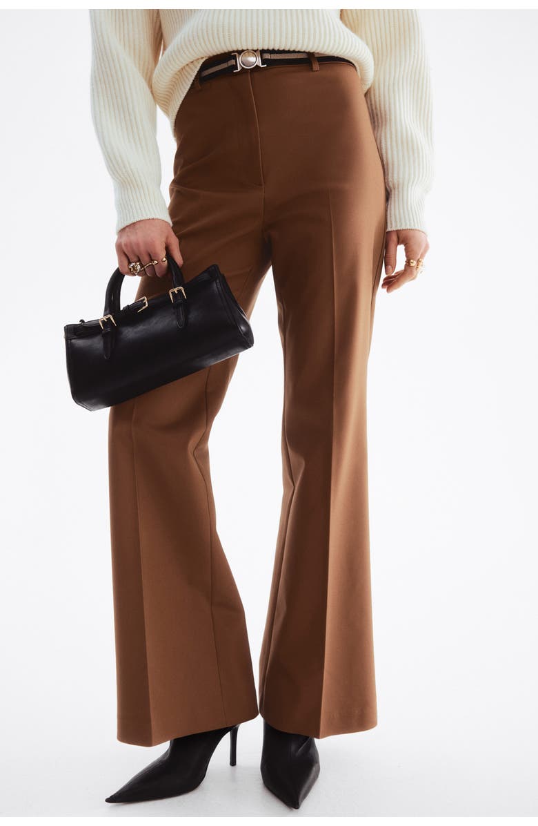 H&M Belted Bootcut Trousers, Alternate, color, 