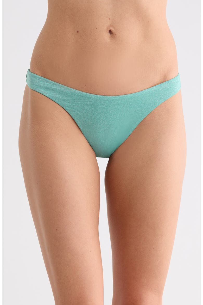 California High Leg Swim Bottoms, Main, color, AQUA