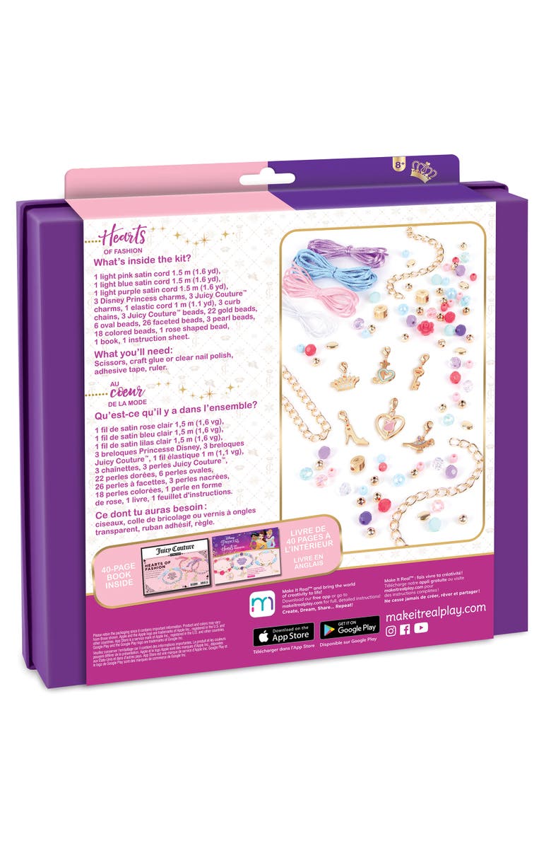 Disney Princess X Juicy Couture Hearts Of Fashion Create 6 Bracelets, Alternate, color, Multicolored