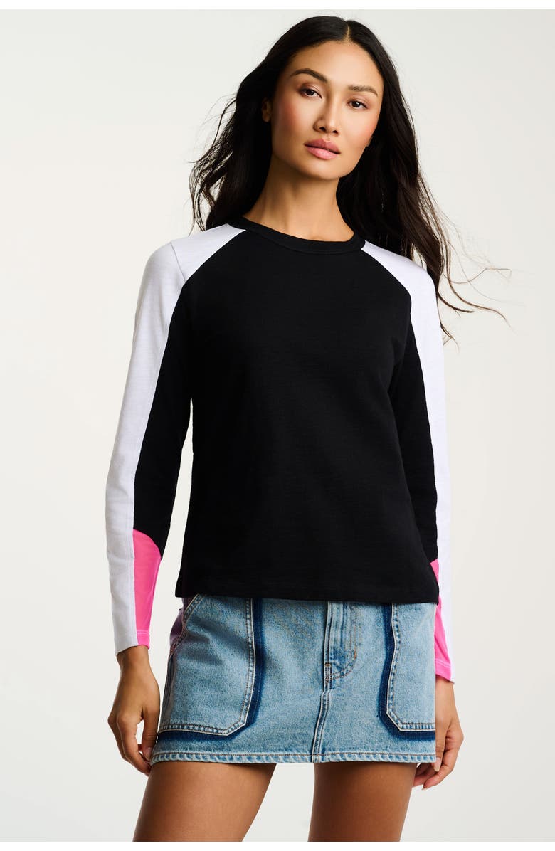 Lisa Todd Playing Games Tee, Main, color, Black White