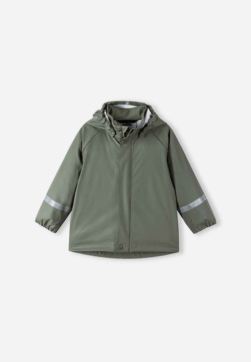 Reima Lampi Raincoat In Greyish Green