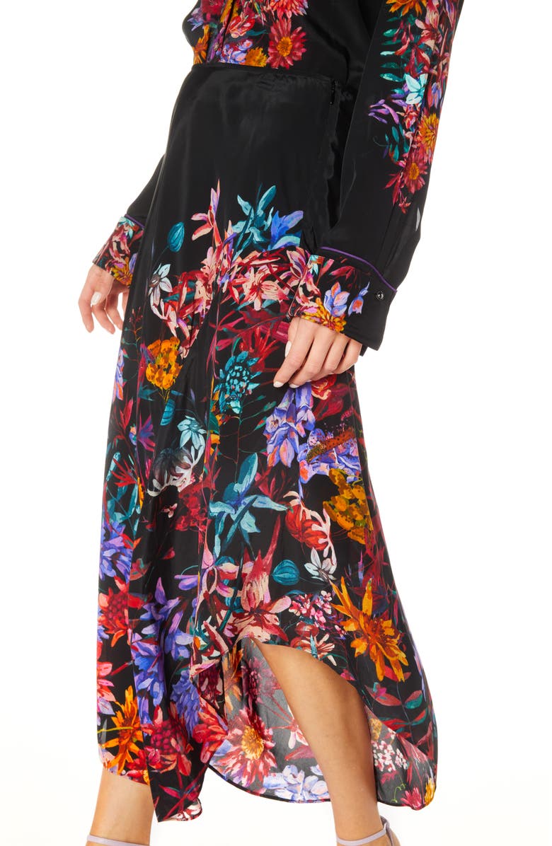 Robert Graham Sivan Floral Asymmetric Maxi Skirt, Alternate, color, 