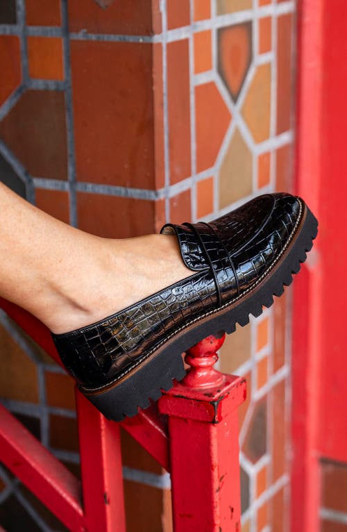 Patricia Green Vienna Lug Loafer In Black