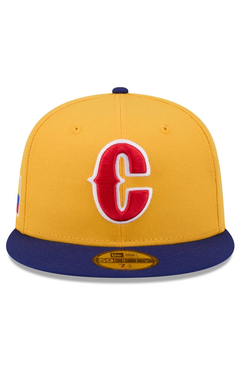 New Era Men's New Era  Yellow/Blue Colombia Baseball 2026 World Baseball Classic 59FIFTY Fitted Hat, Alternate, color, Yellow