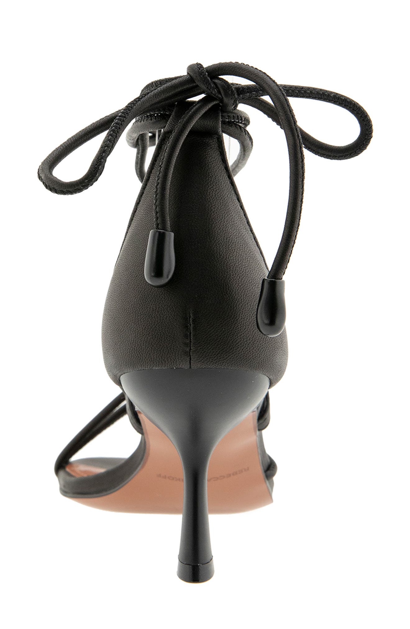 Rebecca Minkoff Lilibet Ankle Tie Sandal, Alternate, color, Black