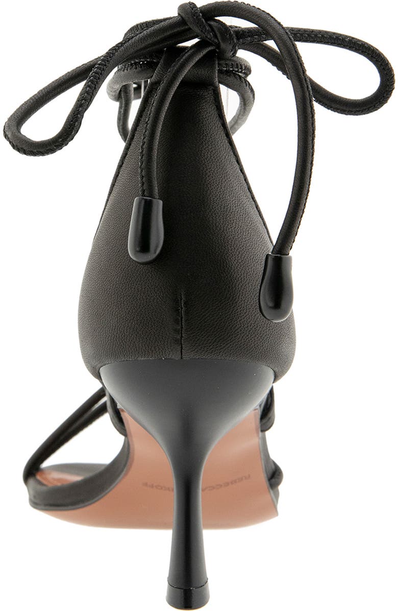 Rebecca Minkoff Lilibet Ankle Tie Sandal, Alternate, color, Black