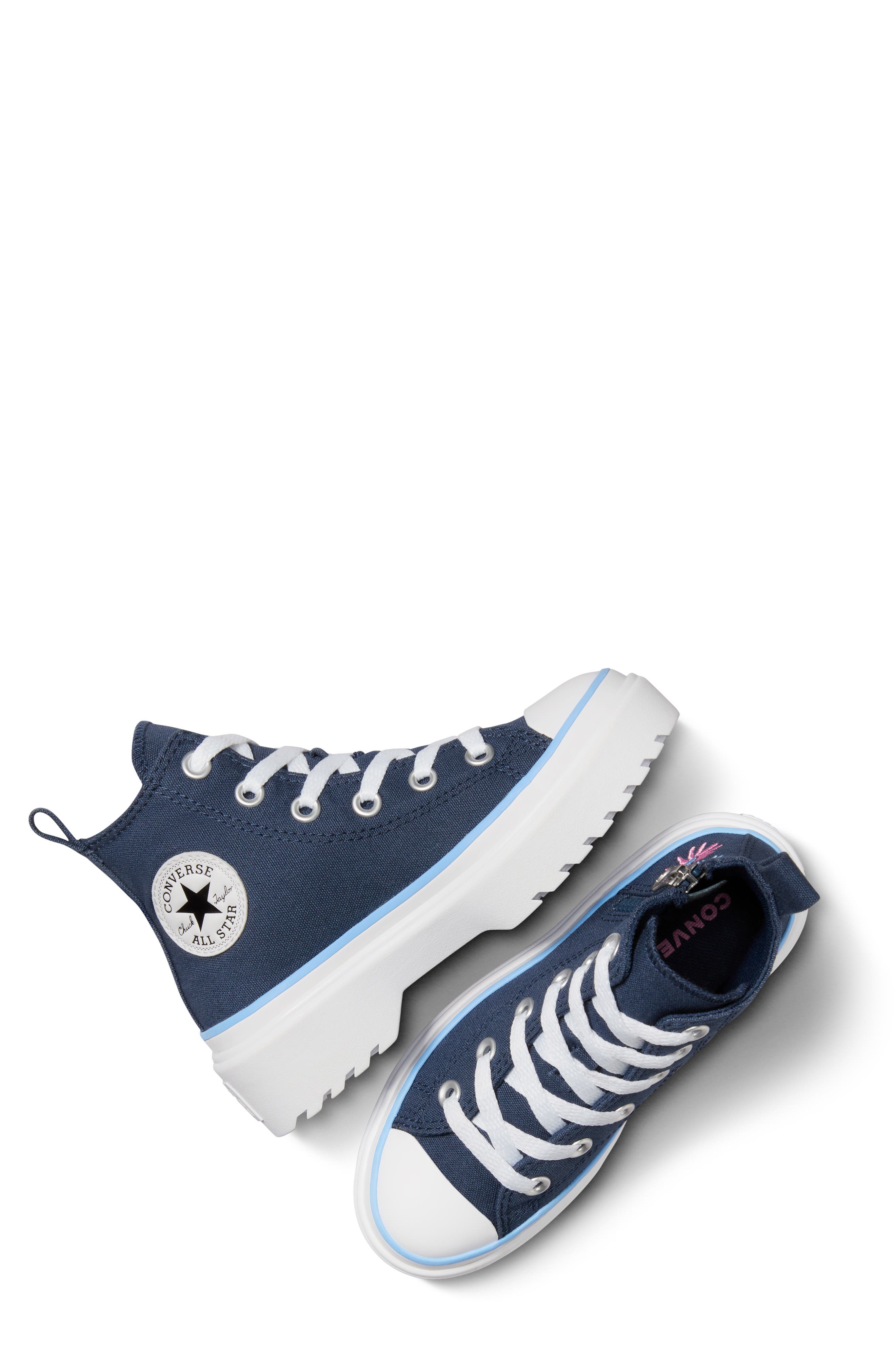 Converse Kids' Chuck Taylor<sup>®</sup> All Star<sup>®</sup> Lugged High Top Sneaker, Alternate, color, 
