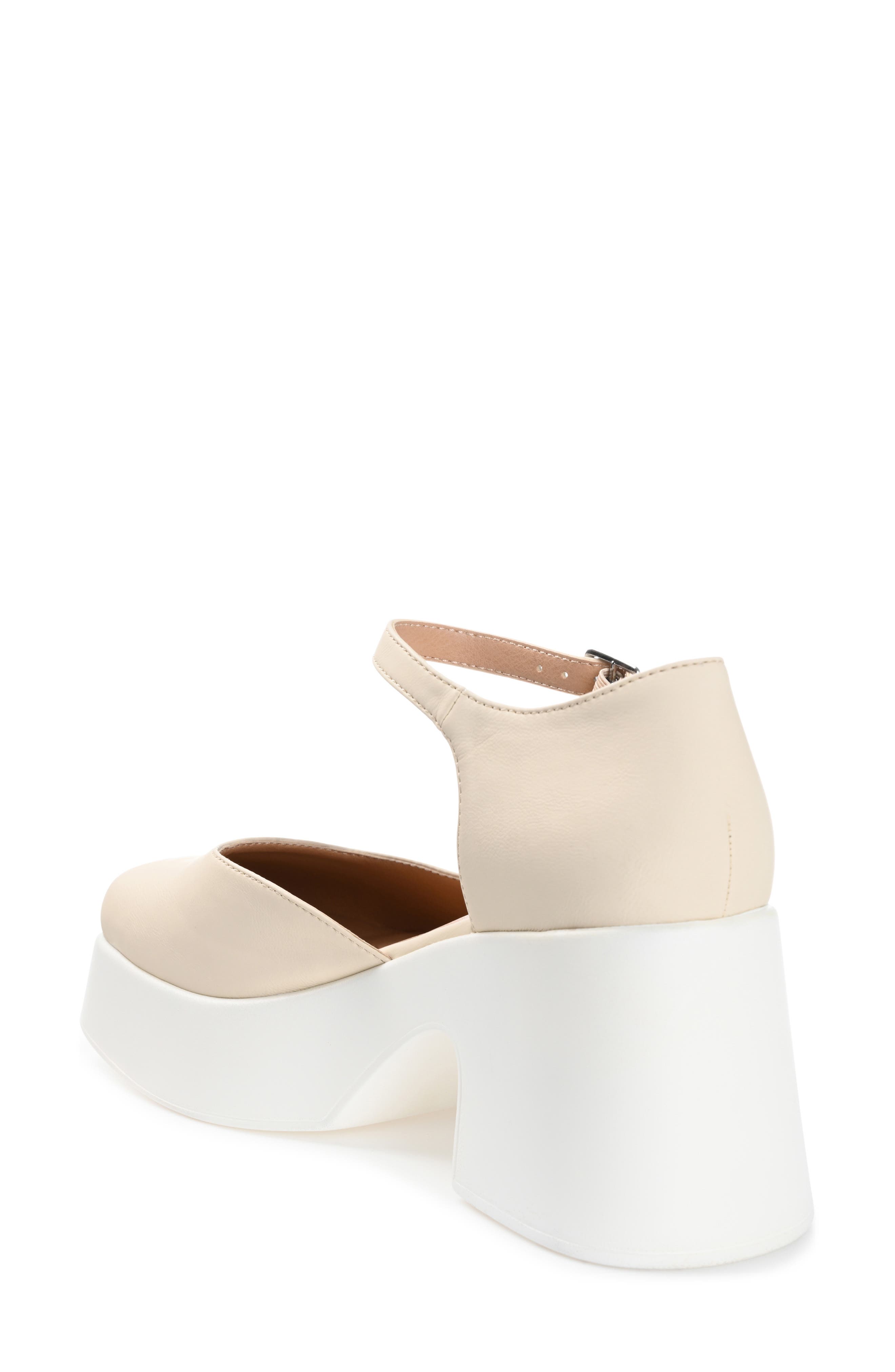 Lizza Platform Pump, Alternate, color, BONE