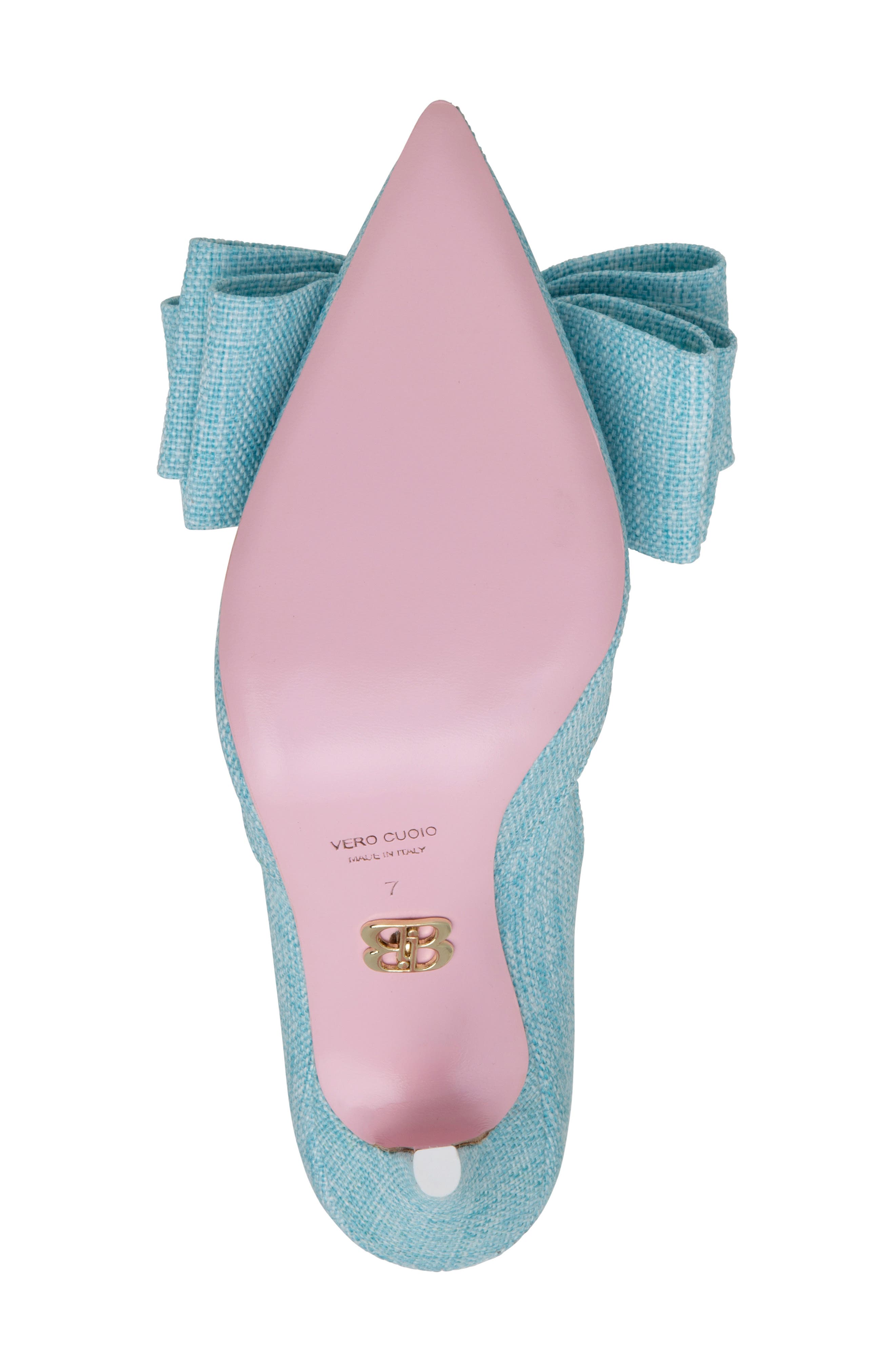 BEAUTIISOLES Oxsana Pointed Toe Pump, Alternate, color, Sky Blue