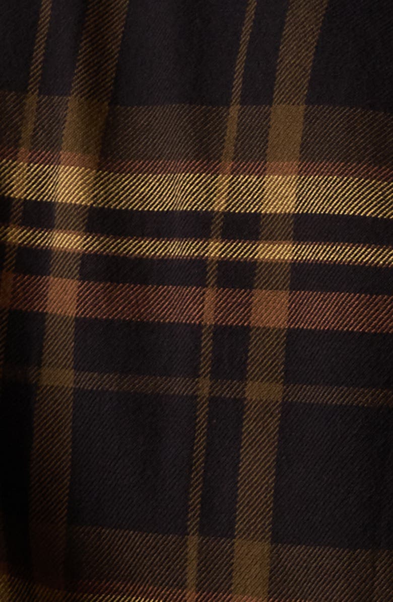 The Normal Brand Mountain Regular Fit Flannel Button-Up Shirt, Alternate, color, Black Plaid