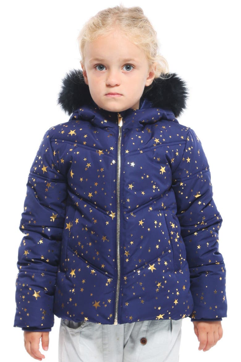 Kids' Heavyweight Puffer Jacket, Alternate, color, Astral Aura Gold Star