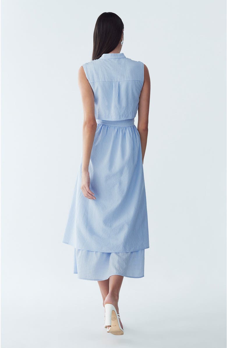 WILLA Fallyn Midi Dress, Alternate, color, Sky Blue - Wht