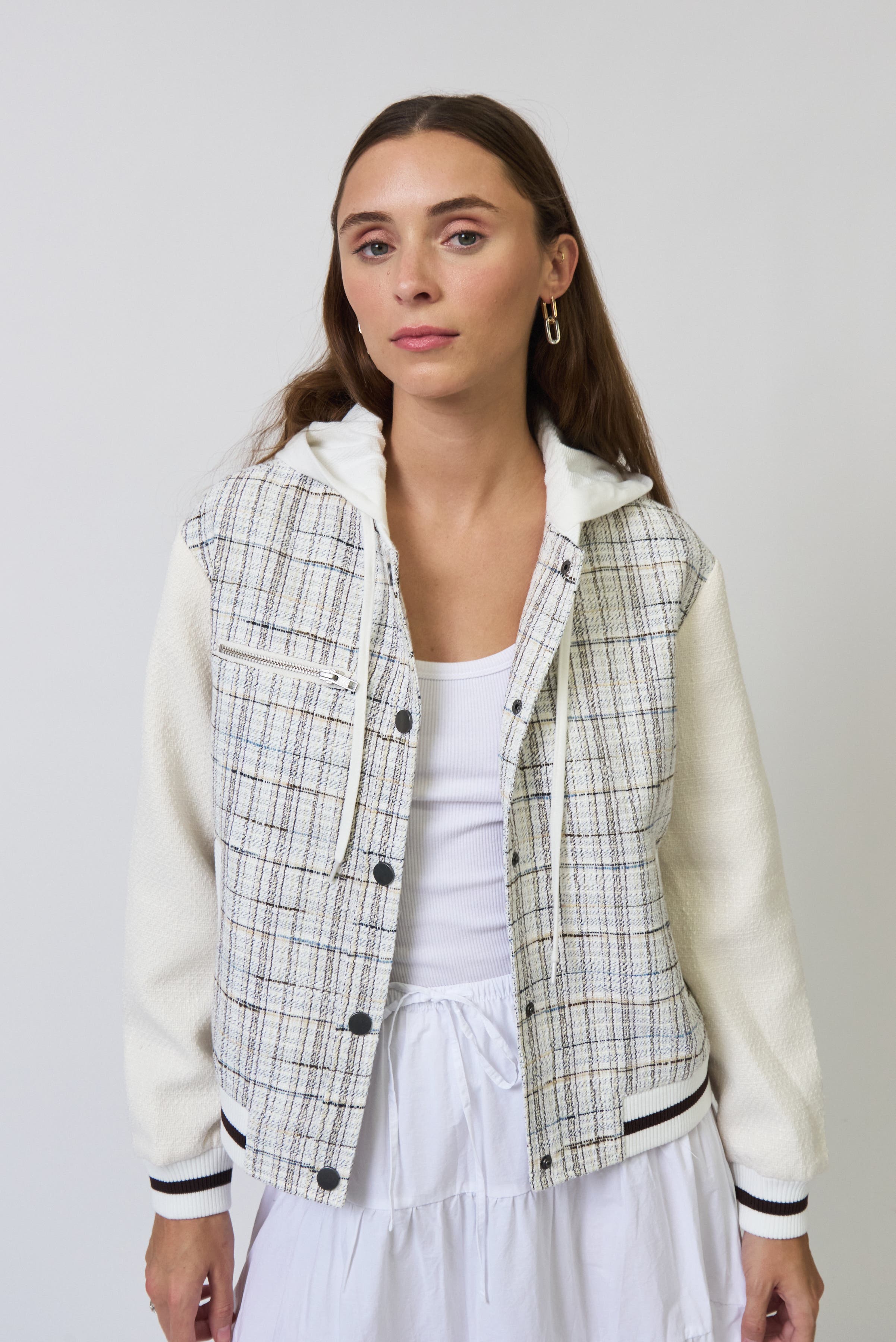 Logan Tweed Bomber Jacket