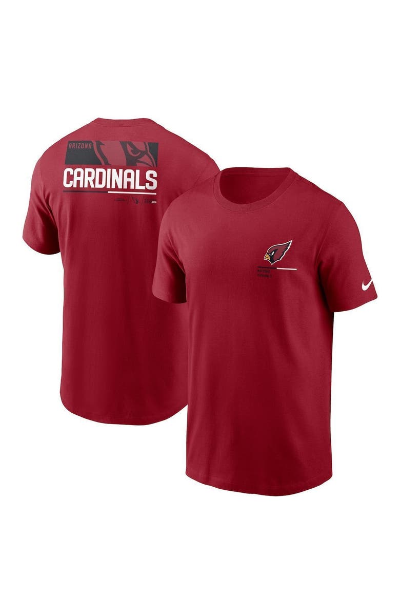 Nike Men's Nike Cardinal Arizona Cardinals Team Incline T-Shirt, Main, color,