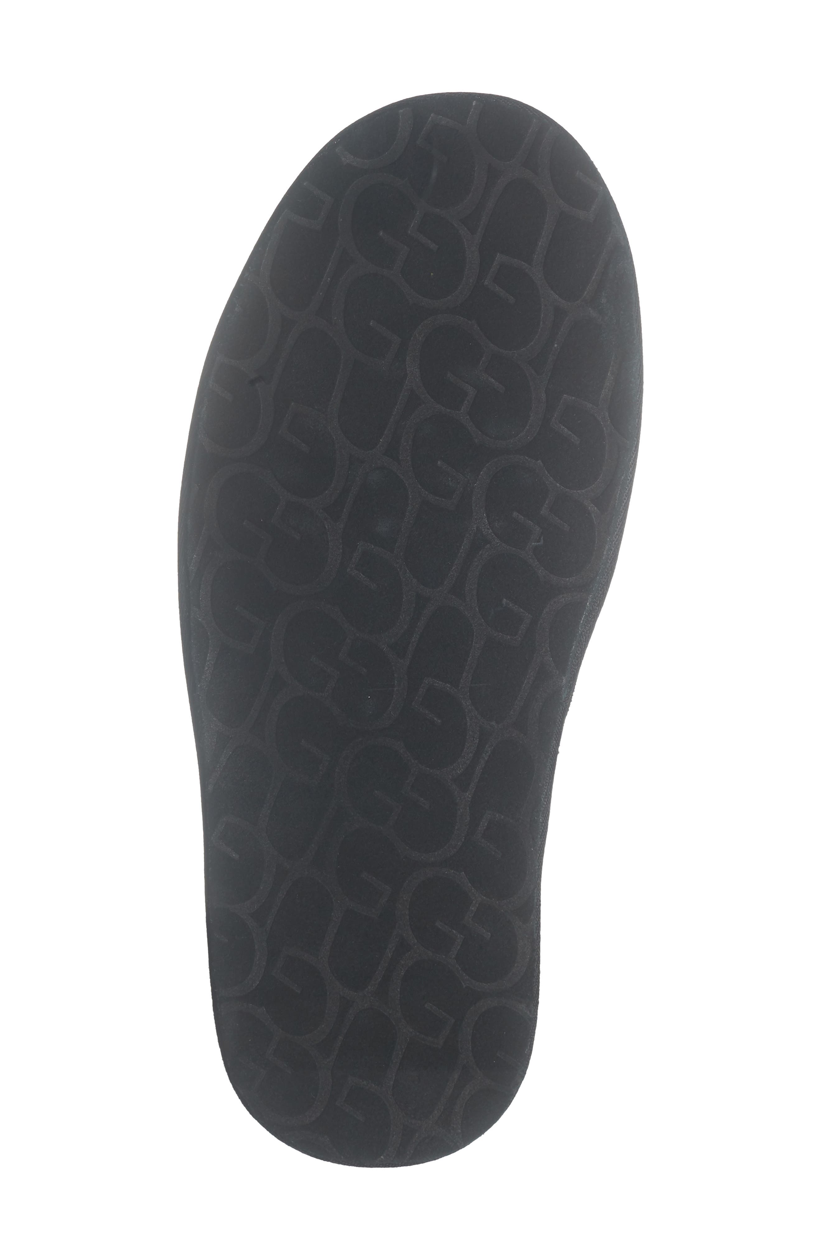 Vanwyn Faux Shearling Scuff Slipper, Alternate, color, BLACK