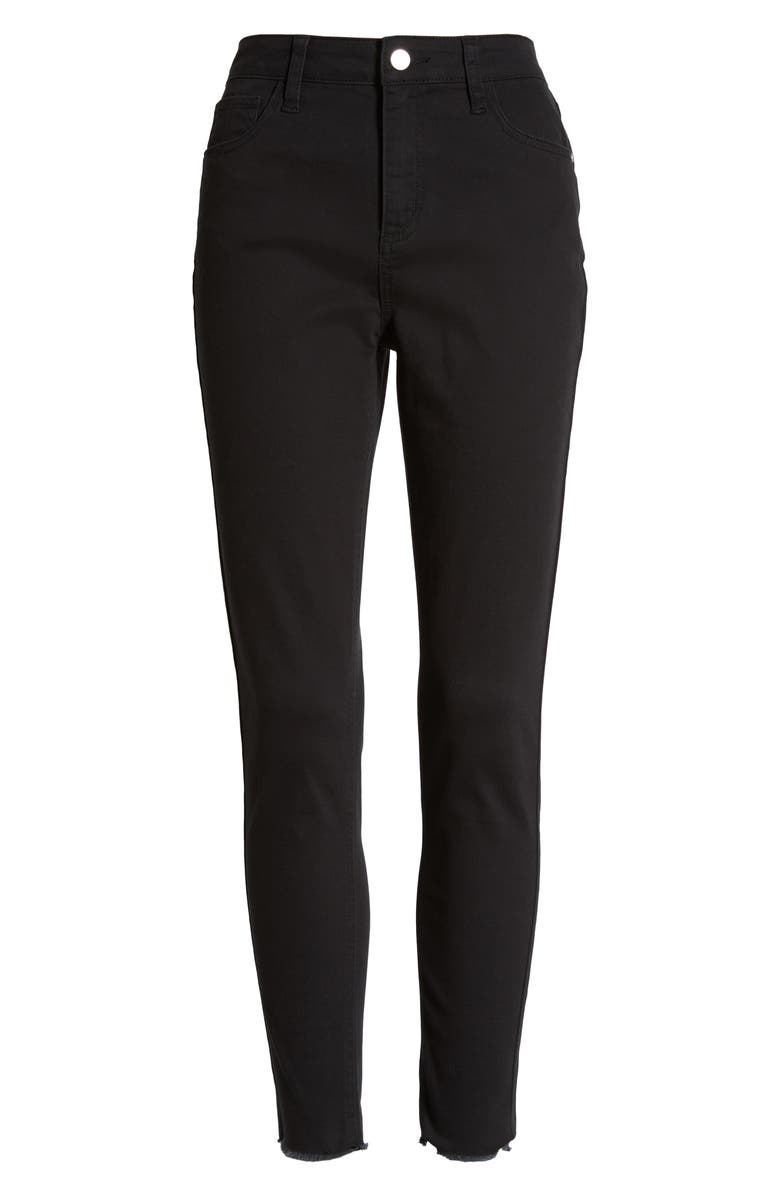 Tinsel Fray Hem High Waist Jeggings, Alternate, color, 