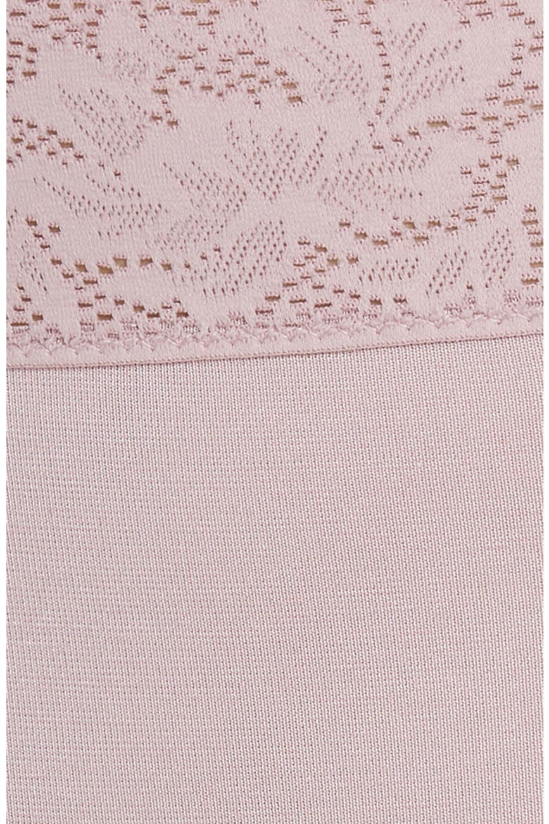 Second Skin High Waist Lace Trim Briefs, Alternate, color, MAUVE SHADOWS