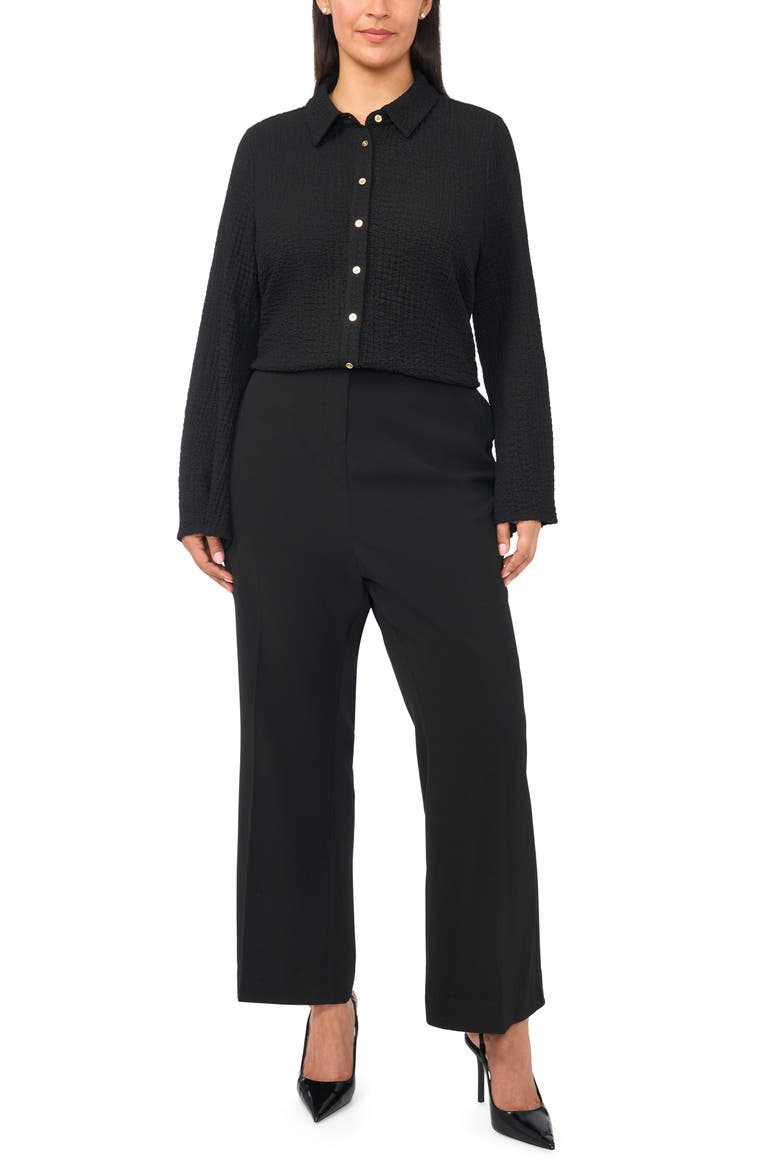 Tailored Ankle Pants, Alternate, color, RICH BLACK