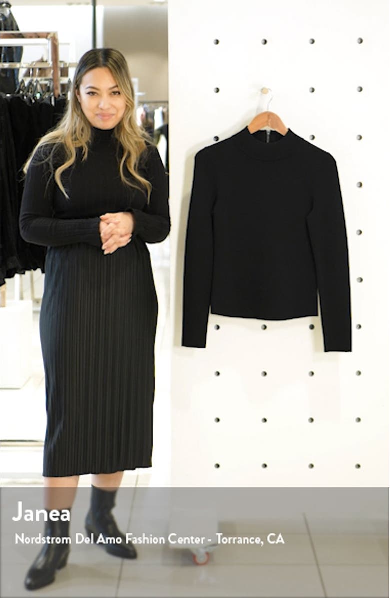 Mock Neck Long Sleeve Sweater, sales video thumbnail