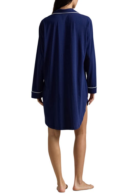 Polo Ralph Lauren Cotton-lyocell Essentials Sleepshirt In Blue