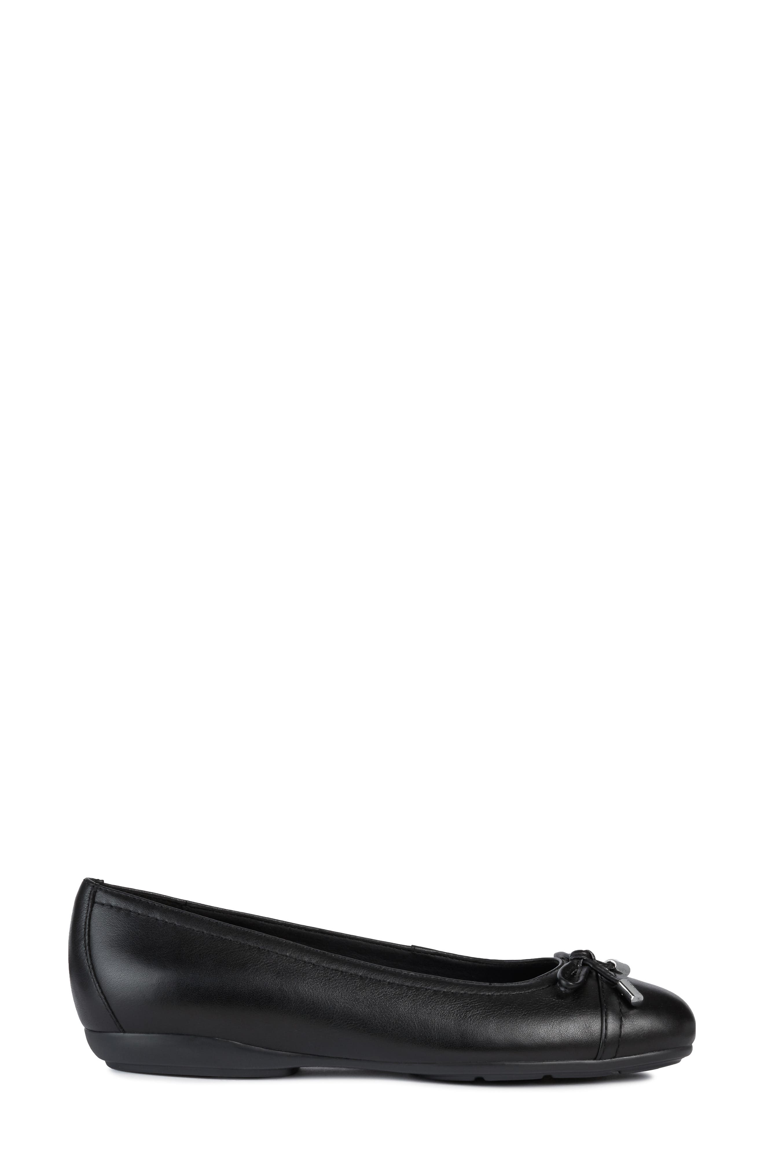 Annytah Cap Toe Flat, Alternate, color, BLACK NAPPA LEATHER
