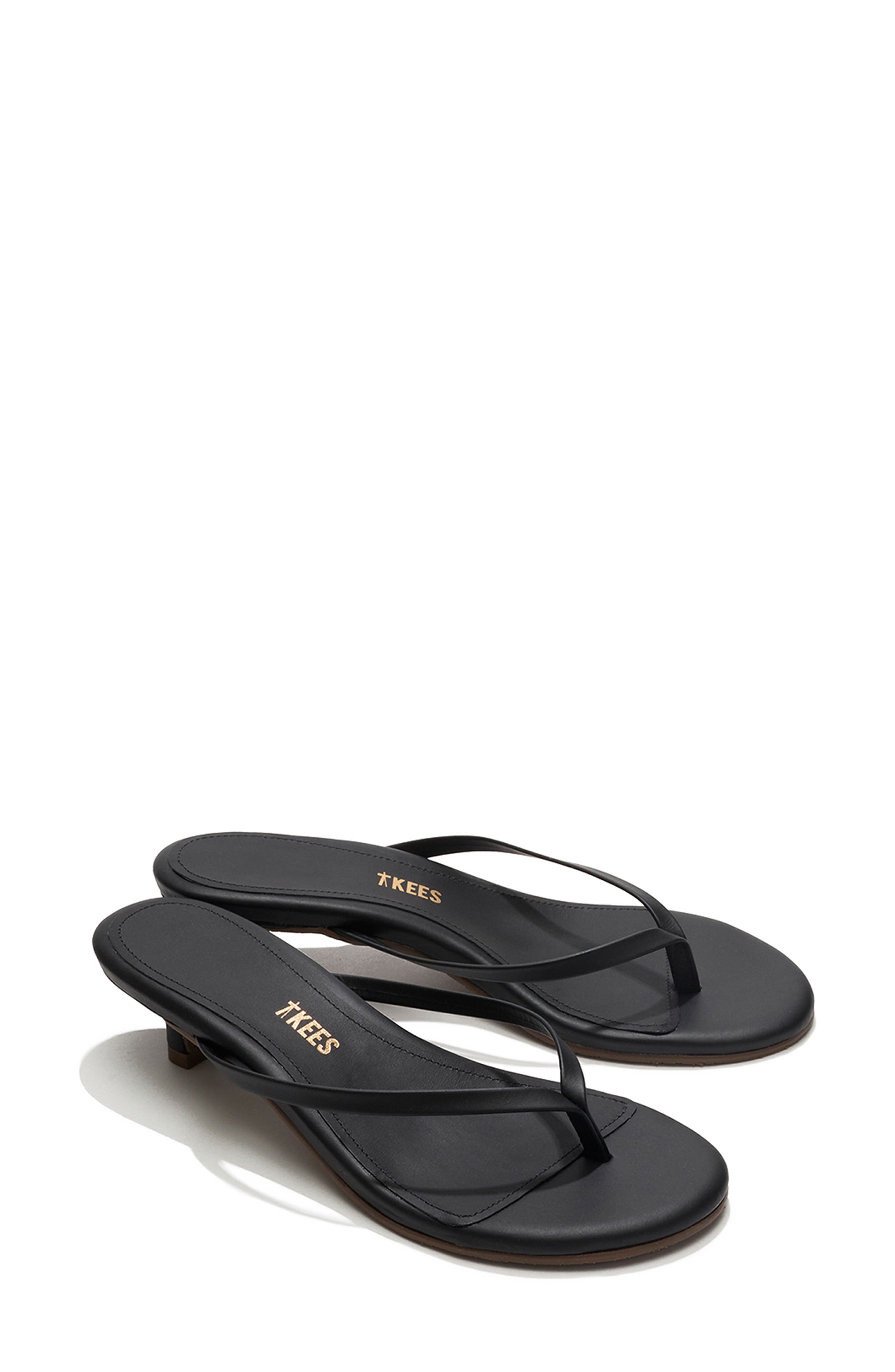 TKEES Julia Kitten Heel Flip Flop, Main, color, Sable