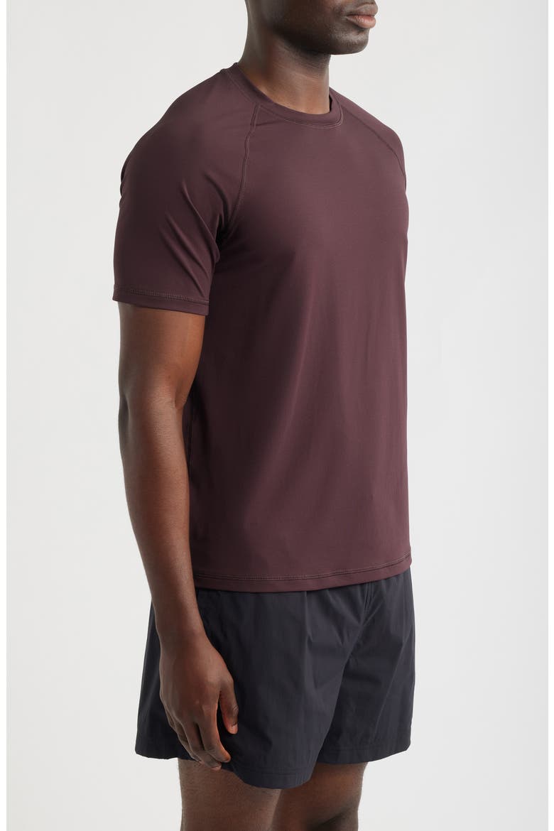 Endurance Performance T-Shirt, Alternate, color, BROWN PLUM