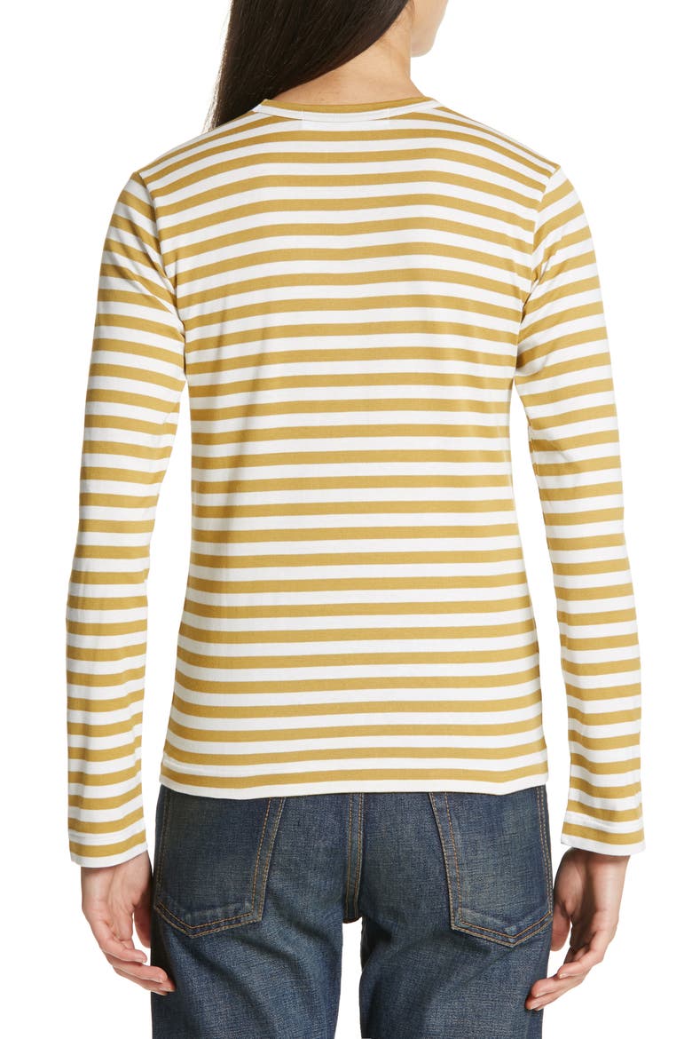 Stripe Long Sleeve T-Shirt, Alternate, color, OLIVE