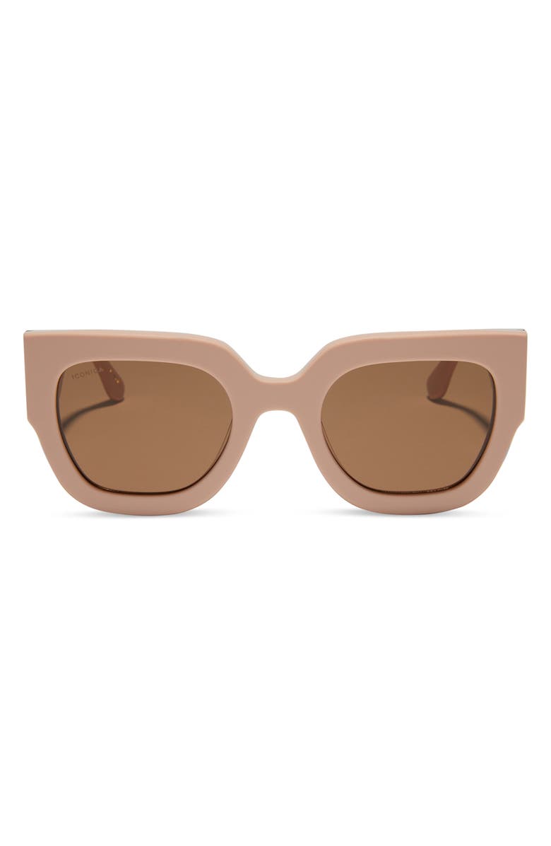 DIFF Maren 50mm Square Sunglasses, Alternate, color, Tan
