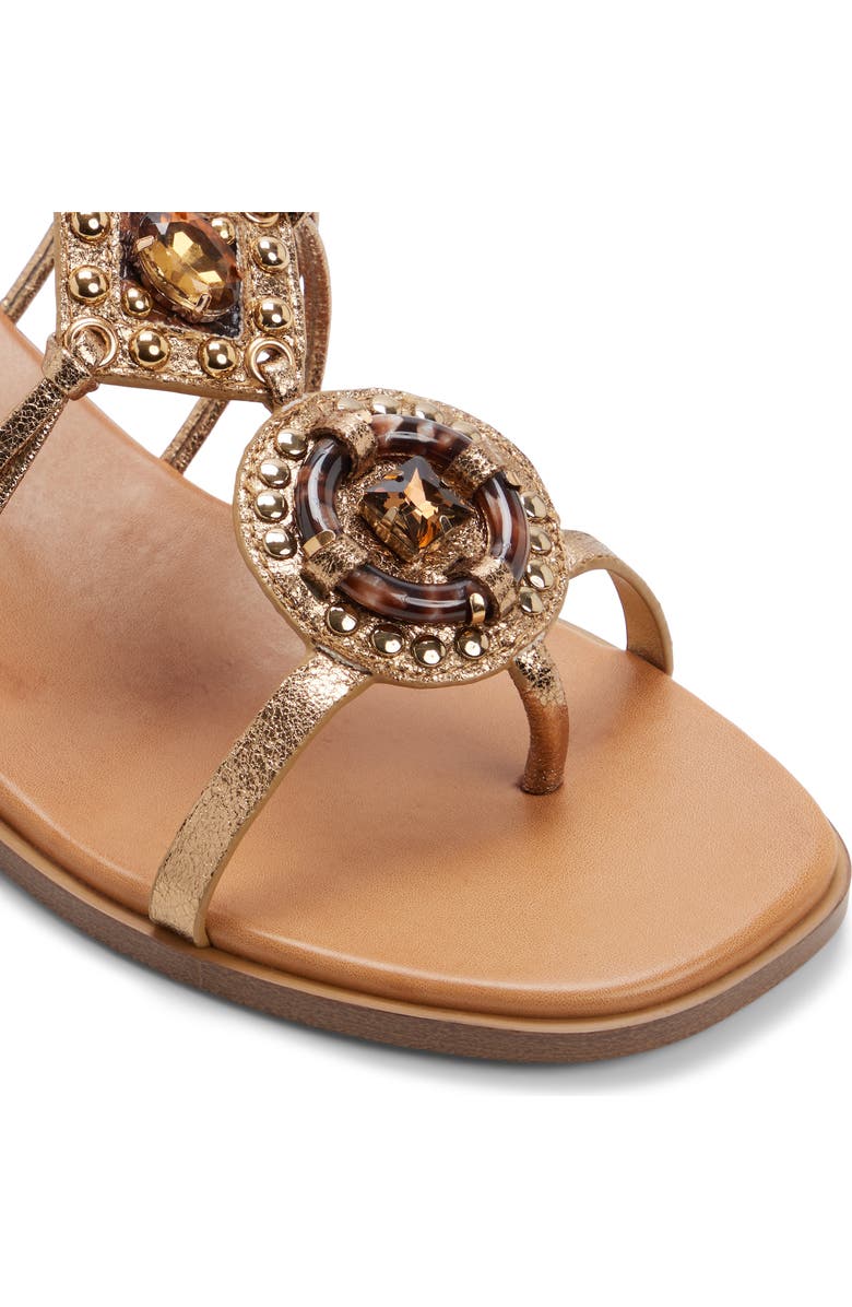 ALDO Sandjewel Cage Sandal, Alternate, color, Gold