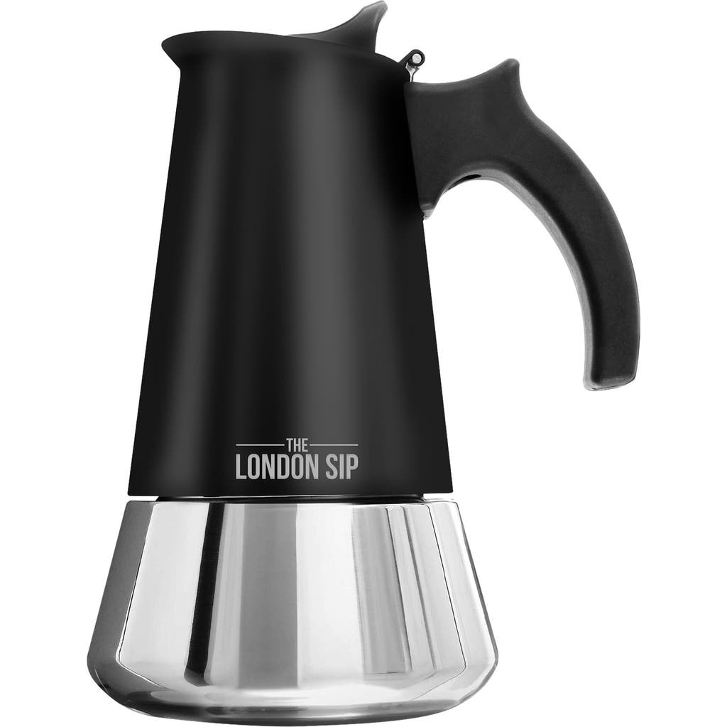 London Sip Stainless Steel Espresso Maker In Black