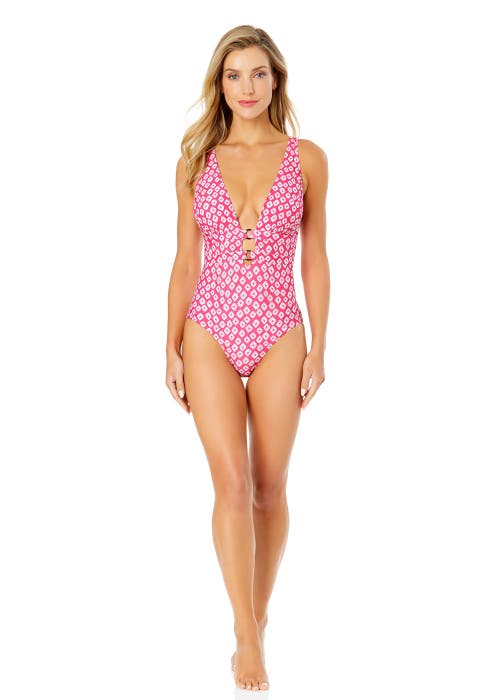 ANNE COLE TWIST FRONT SHIRRED ONE PIECE SWIMSUIT