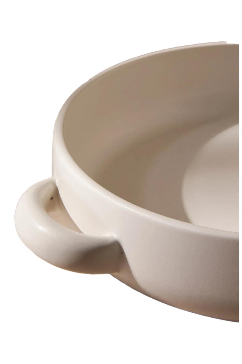 Large Serving Plate With Handles, Alternate, color, White