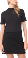 Vince Camuto Textured Mock Neck Top