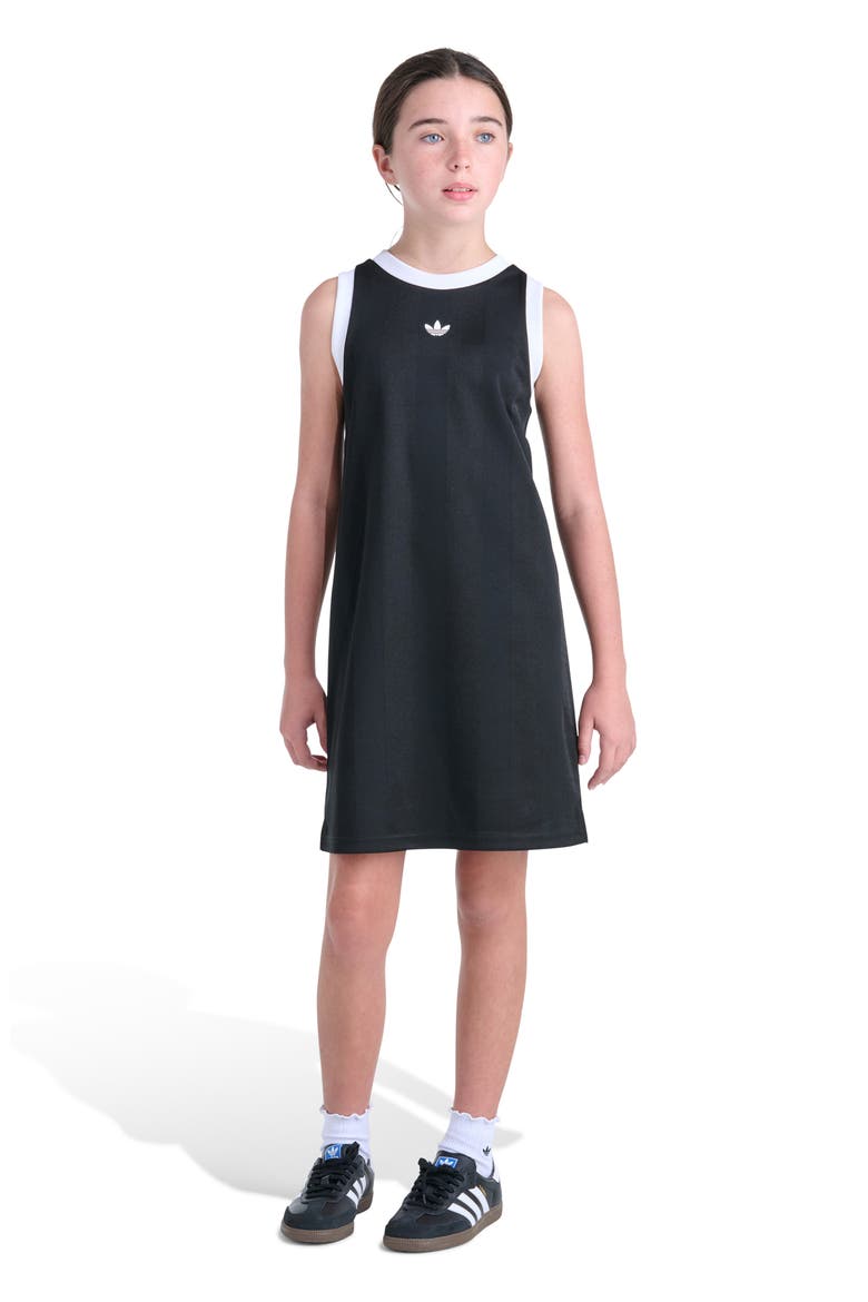 Kids' Archieve Jacquard Dress, Main, color, BLACK