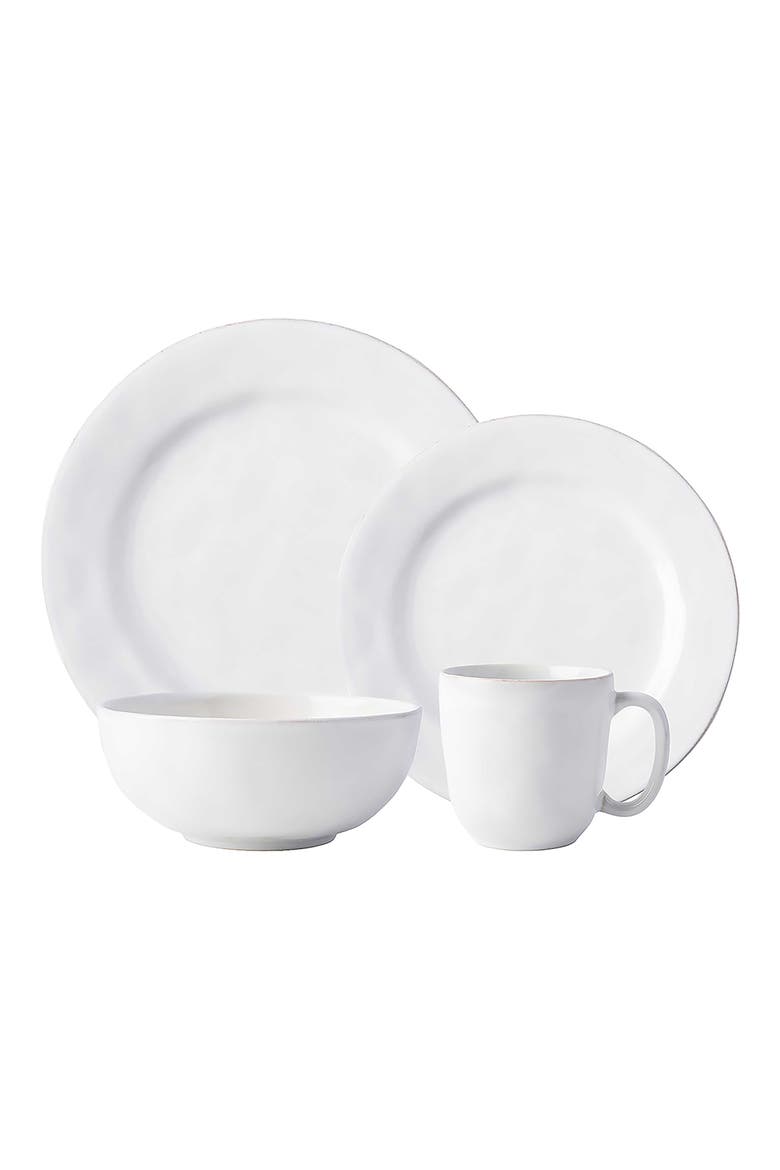 Puro 4-Piece Place Setting, Main, color, WHITEWASH