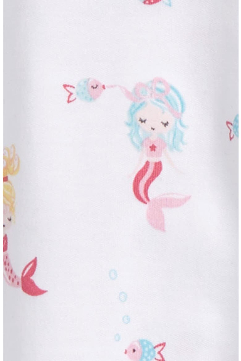 Mermaid Glamour Print Ruffle Tank & Shorts Set, Alternate, color, PINK