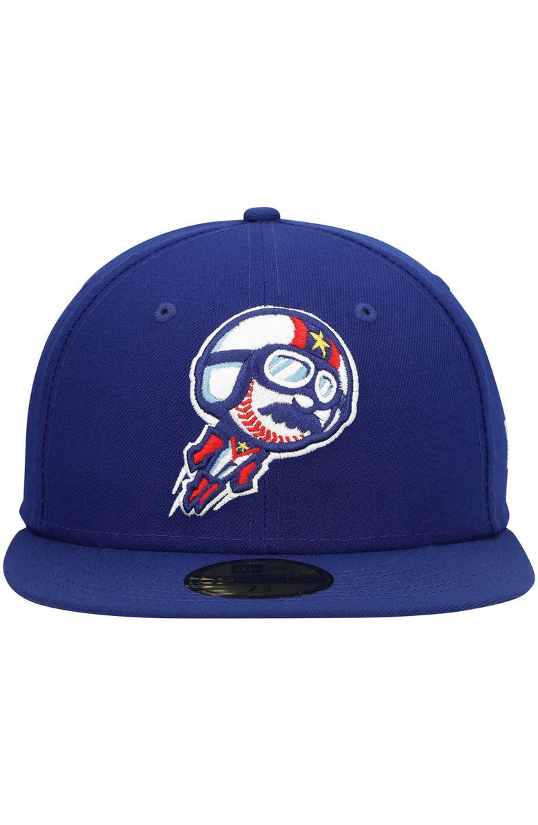 New Era Men's New Era Royal Kannapolis Cannon Ballers Authentic Collection Team Home 59FIFTY Fitted Hat, Alternate, color, 