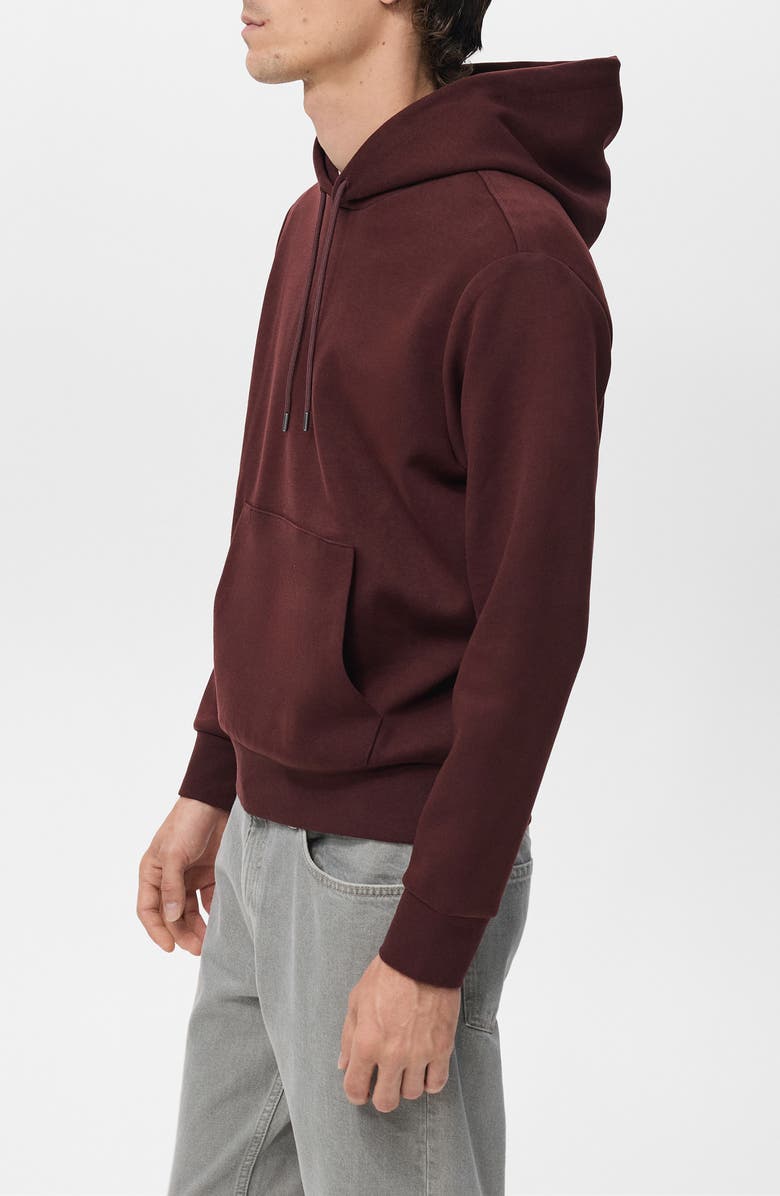 MANGO Regular Fit Hoodie, Alternate, color, Wine